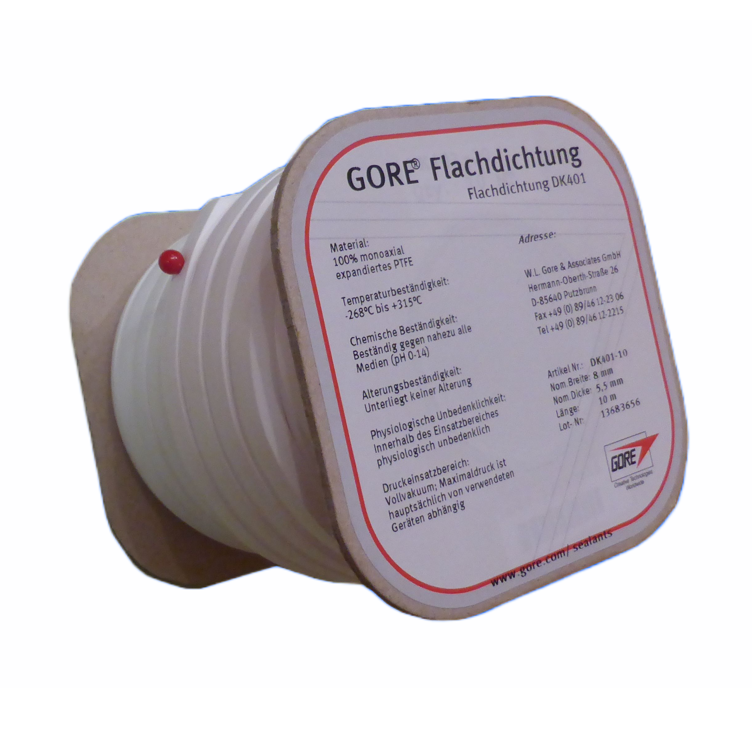 Spezial Dichtband GORE® Flachdichtung DK 401 8 x 5,5 mm (TRD)